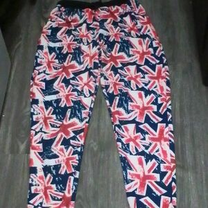 Stylish Red and Blue Patterned Jumpsuit